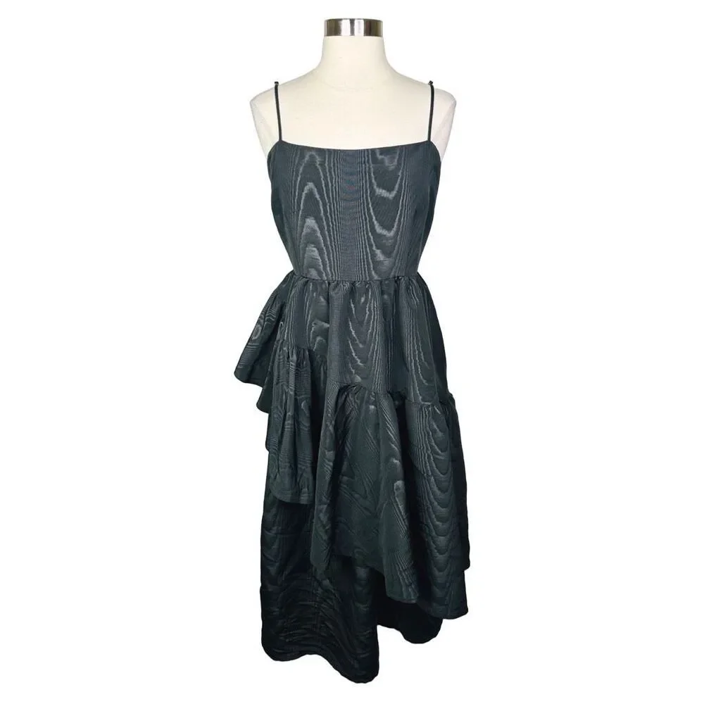 Kate Spade x Target Tiered Ruffle Midi Dress - Black - Size Large